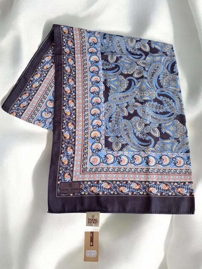 Shawl Secret Glamour Pamuklu Etnik Soft Şal 49505 Kahverengi - Görsel 1