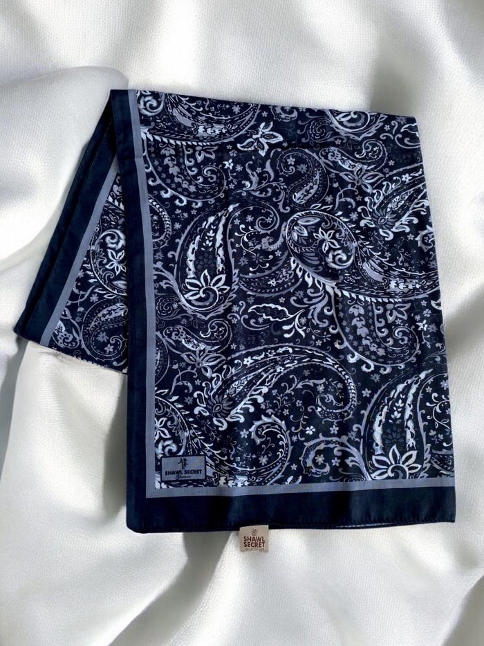 Shawl Secret Glamour Pamuklu Etnik Soft Şal 49520 Siyah - Görsel 1