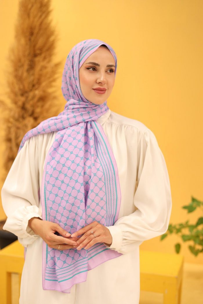 Silk Home Olinda Şal 49005-24 Leylak, Cam Göbeği - Görsel 1