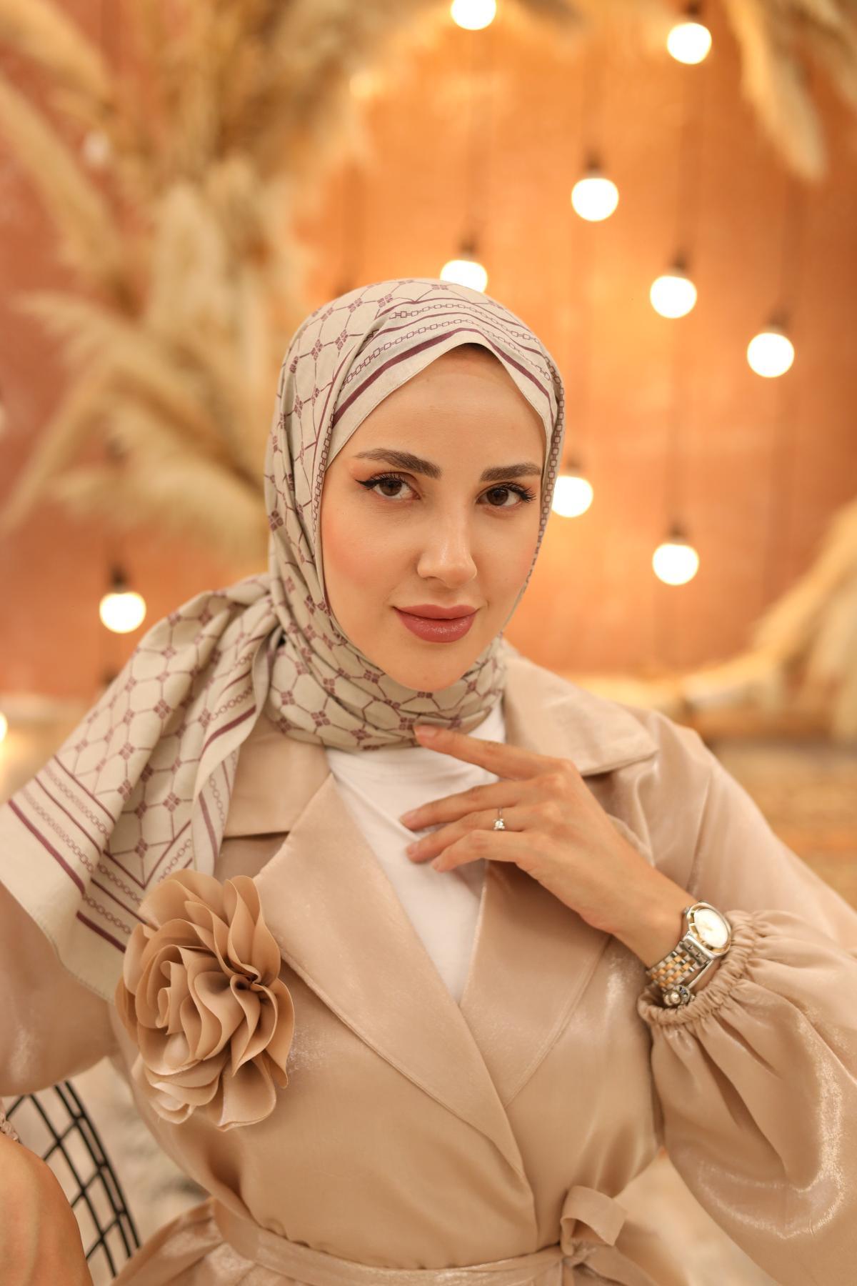 silk-home-olinda-sal-49005-34-yesil-be-c52bbc Silk Home Olinda Şal 49005-34 Yeşil Bej , Koyu Gül Kurusu - Görsel 1