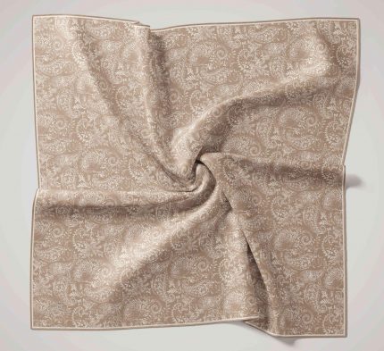 Silk Home Soft Eşarp 47029 Sütlü Kahve-Bej Karışık Desen