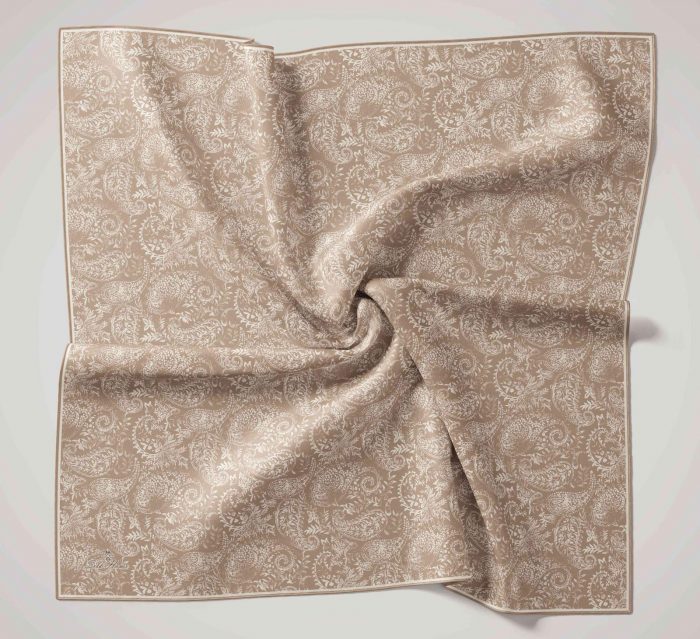 Silk Home Soft Eşarp 47029 Sütlü Kahve-Bej Karışık Desen  - Görsel 1