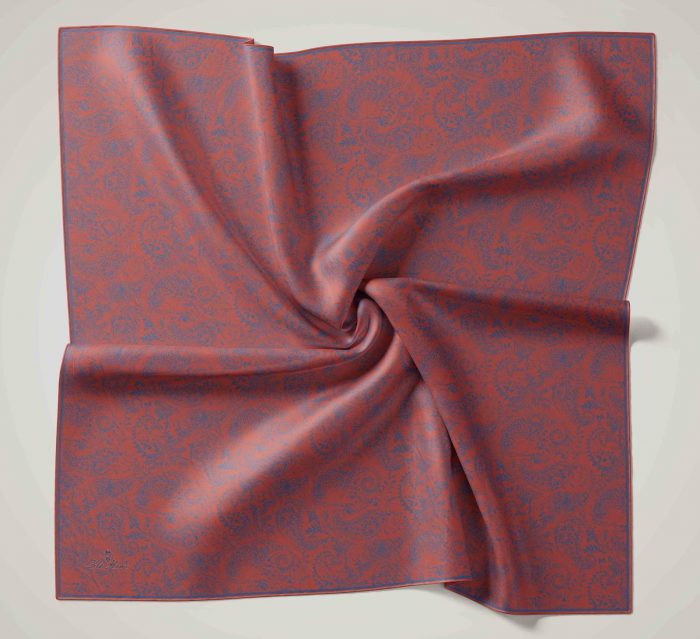 Silk Home Soft Eşarp 47039 Taba-Mavi Karışık Desen  - Görsel 1