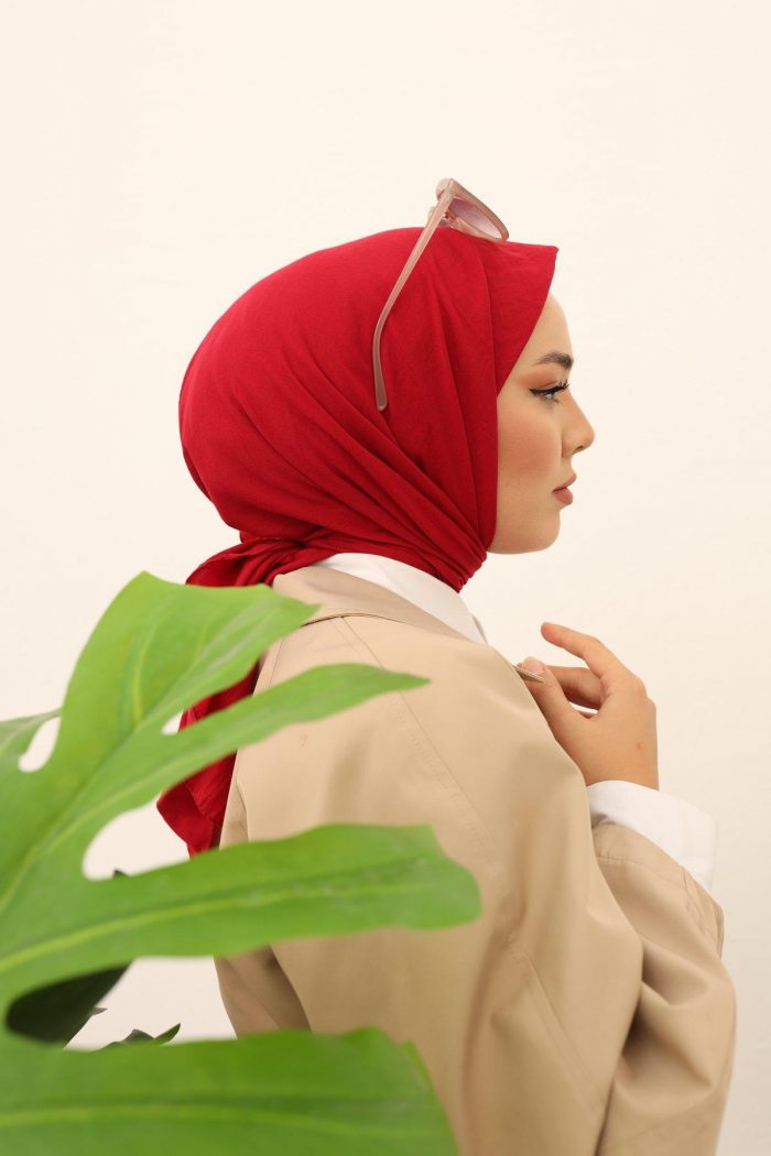 Silk Home Tensel Aerobin Eşarp 36807 Bordo Düz Renk - Görsel 1