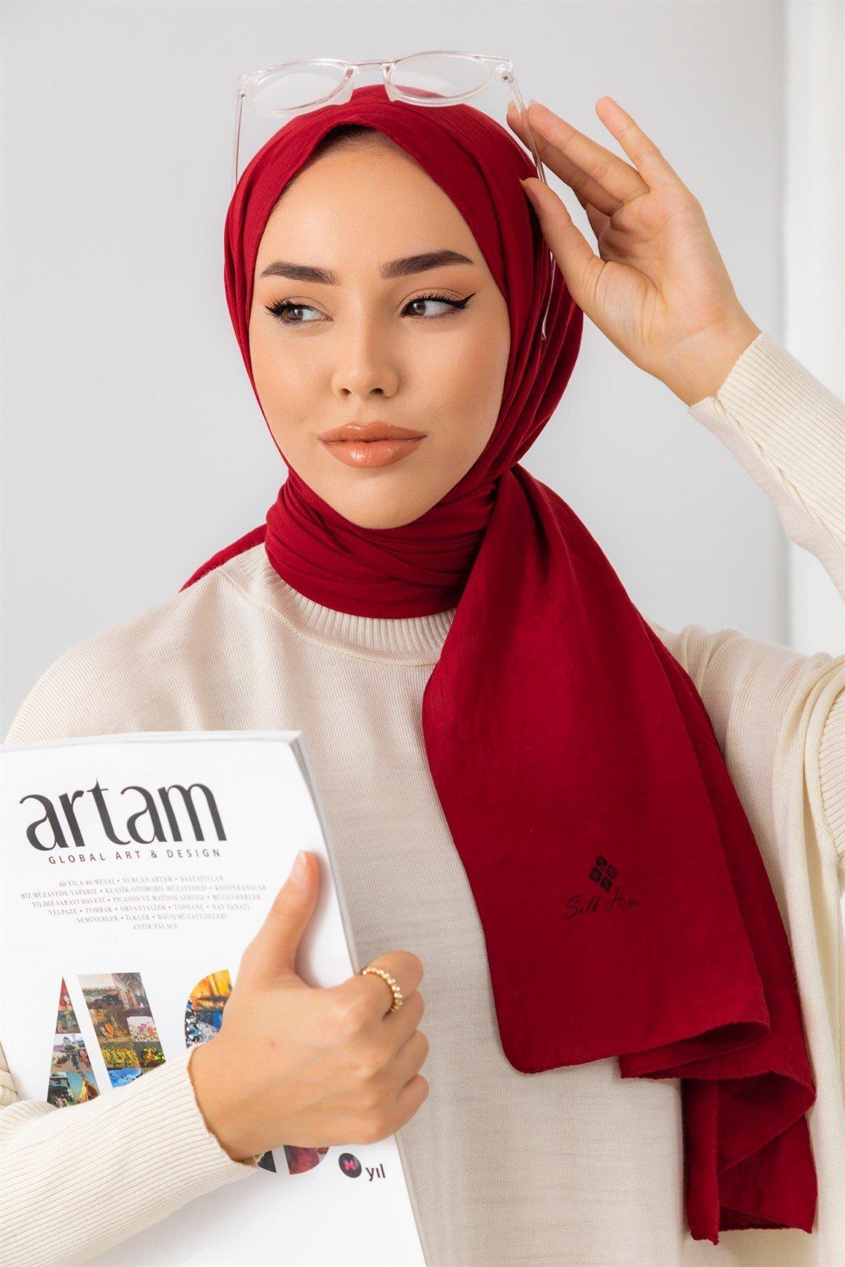 silk-home-tensel-aerobin-sal-36810-bor-48-abf Silk Home  Aerobin Şal 36810 Bordo - Görsel 1