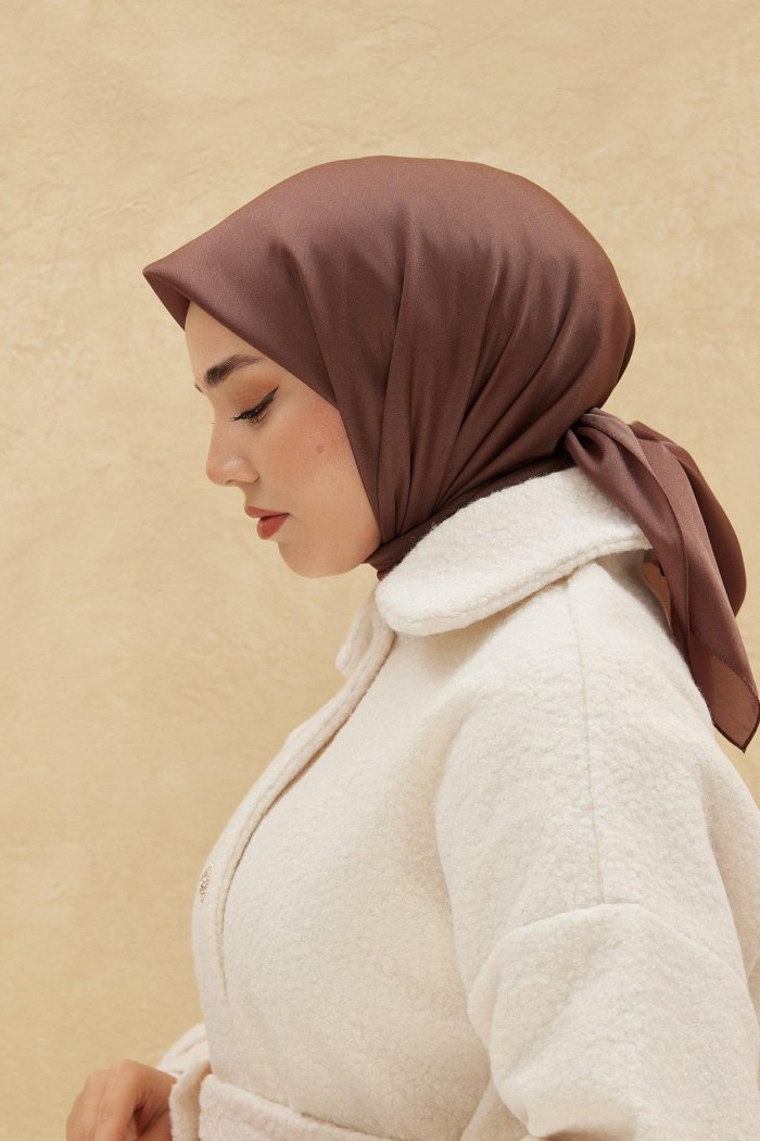 Silkhome Shiny Kahve Işıltılı Eşarp 32751 - Görsel 1
