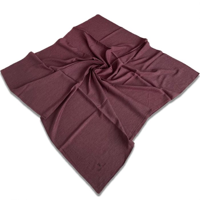 Viscon Cotton Eşarp Bordo Antrasit - 32047 - Görsel 1