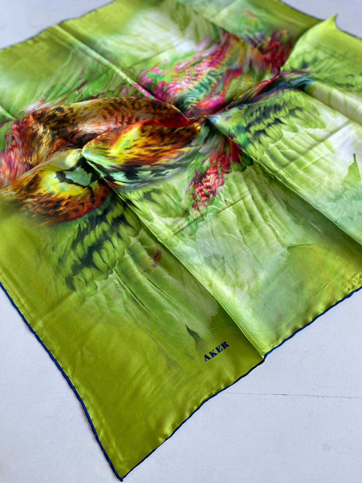 aker-defolu-sura-ipek-esarp-44538-yesi-7-8e5f Aker Defolu Sura İpek Eşarp 44538 Yeşil Karışık Desen - Görsel 1