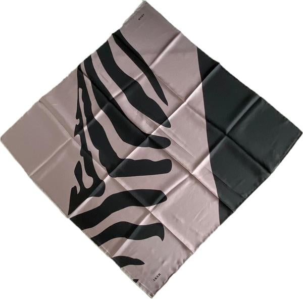 aker-defolu-tivil-ipek-esarp-36367-siy-6f-1a4 Aker Defolu Tivil İpek Eşarp 36367 Siyah Füme Karışık Desen - Görsel 1