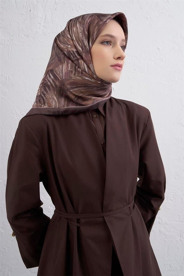 armine-sura-saf-ipek-esarp-9430-36-kah-9bfeb3 Armine Sura Saf İpek Eşarp 9430 - 36 Kahverengi Karışık Desen - Görsel 1