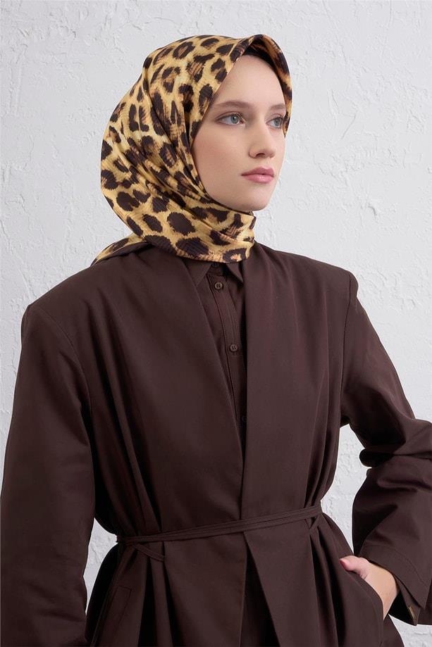 armine-tivil-saf-ipek-esarp-9425-55-ka-1d0-dc Armine Tivil Saf İpek Eşarp 9425 - 55 Kahverengi Karışık Desen - Görsel 1