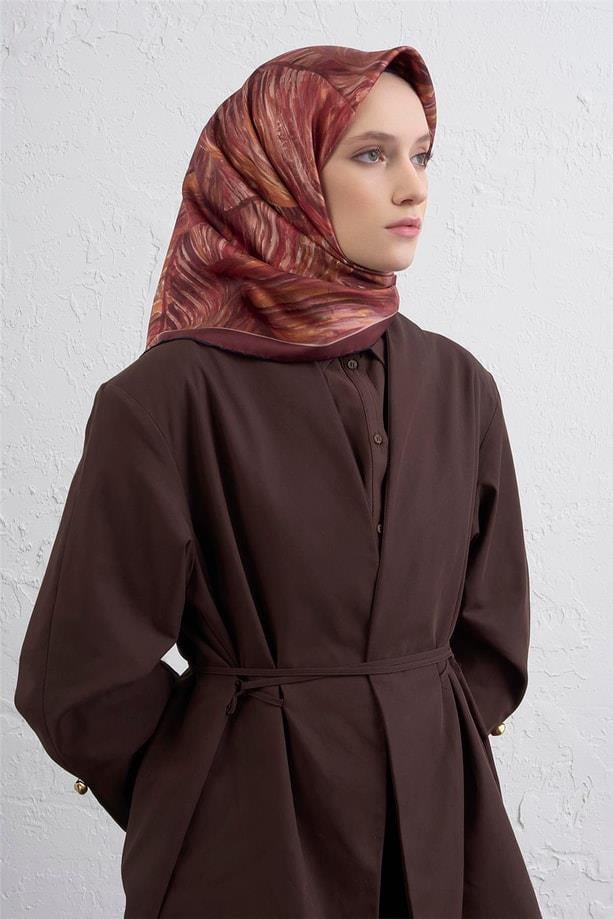 armine-tivil-saf-ipek-esarp-9430-31-bo-af3b- Armine Tivil Saf İpek Eşarp 9430 - 31 Bordo Karışık Desen - Görsel 1
