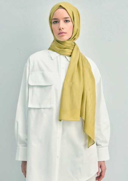 Armine Trend Lyon Şal 3 - 247312 Yağ Yeşili