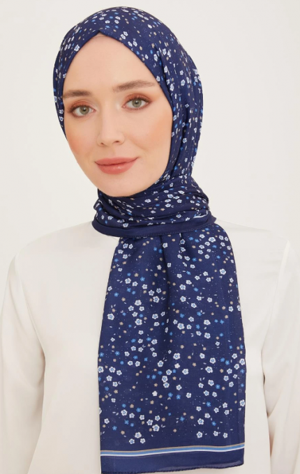 Armine Trend Şal 10004 - 17 Lacivert