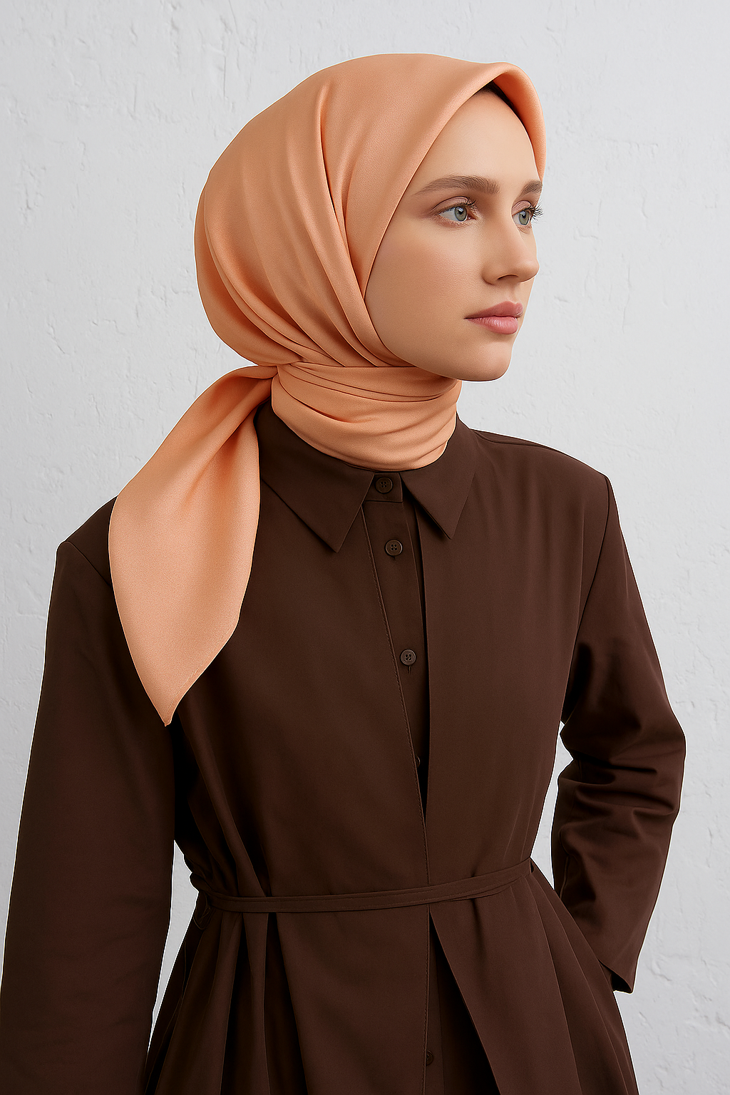 armine-turuncu-duz-renk-tivil-ipek-esa-8-8bb2 Armine Turuncu Düz Renk Tivil İpek Eşarp 10D02 - 120 - Görsel 1