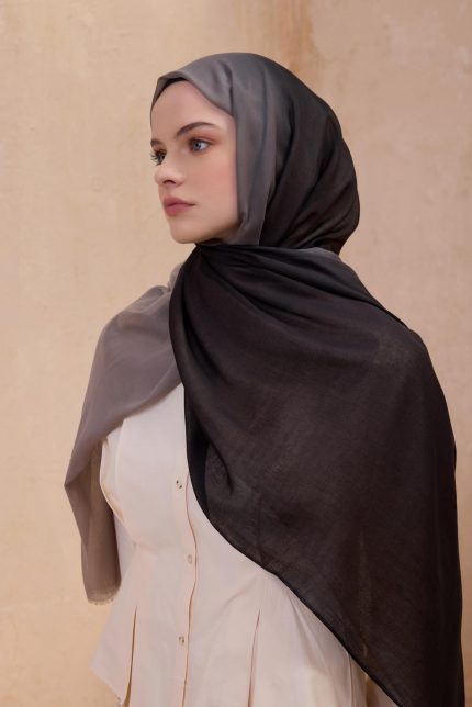 Belli Fresh Degrade Desen Şal 1002 Siyah Degrade Desen 49884