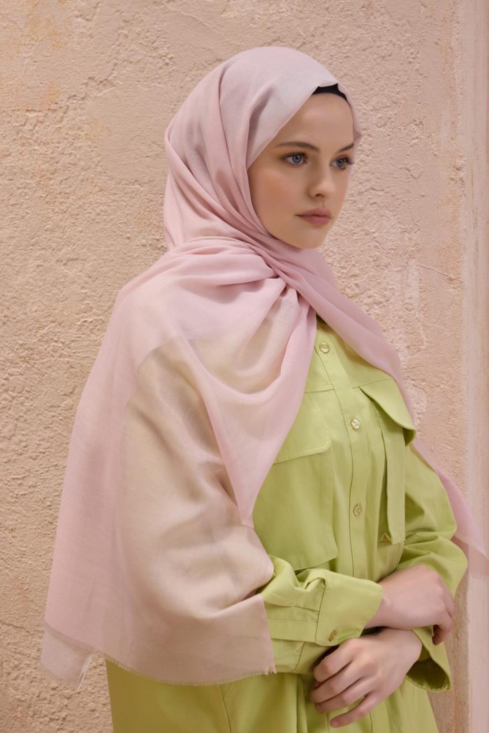 Belli Fresh Degrade Desen Şal 1017 Pembe Degrade Desen 49872 - Görsel 1