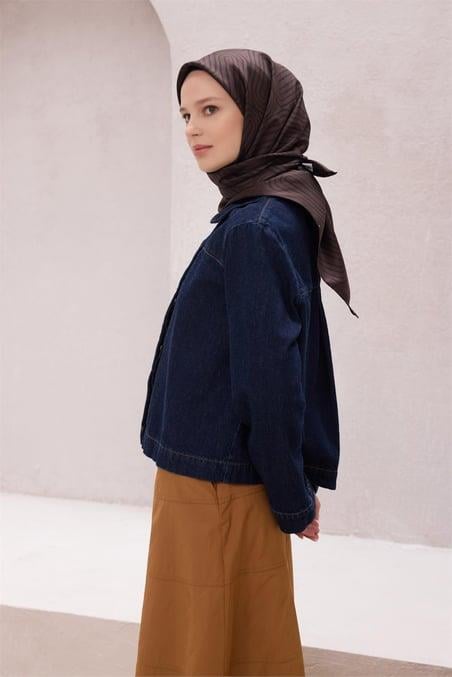 belli-tivil-saf-ipek-esarp-4209-57-aci-14a01d Belli Tivil Saf İpek Eşarp 4209 - 57 Acı Kahve Soyut Desen - Görsel 1