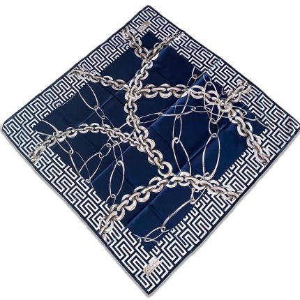 Az Hatalı Polyester La Boutique Lacivert Karma Desen Eşarp 1865 - 04  34708