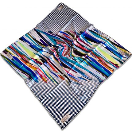 Az Hatalı Polyester La Boutique Lacivert Karma Desen Eşarp 1870 - 02 34621