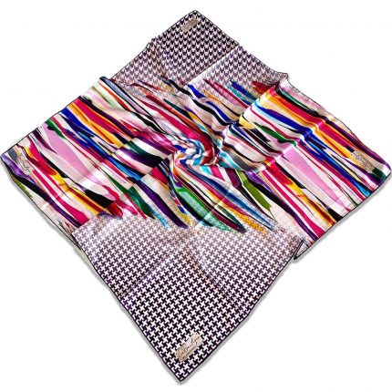 Az Hatalı Polyester La Boutique Mor Karma Desen Eşarp 1870 - 03 34619