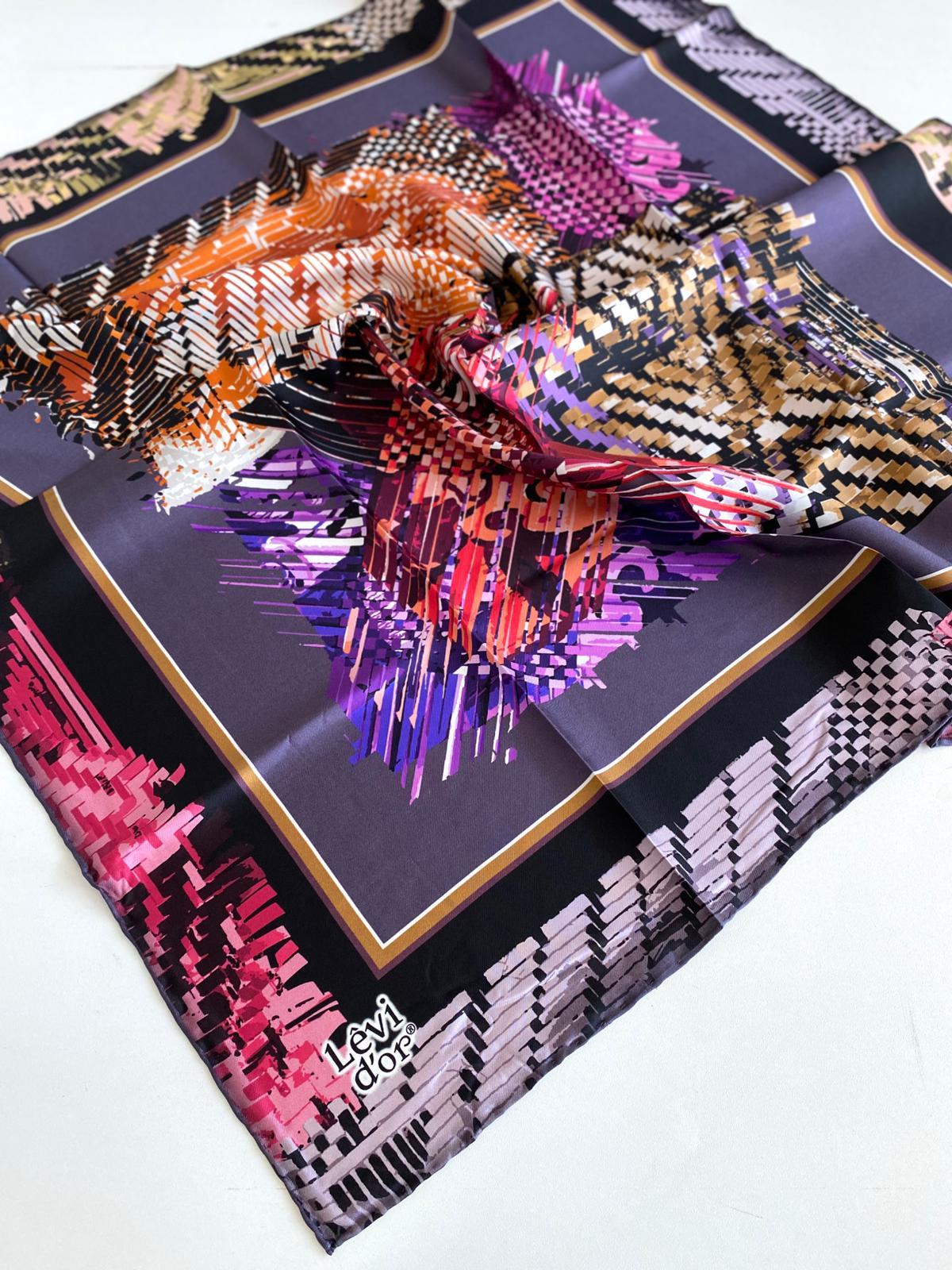 levidor-tivil-ipek-esarp-46962-mor-kar-96ea-b Levidor Tivil İpek Eşarp 46962 Mor Karışık Desen - Görsel 1