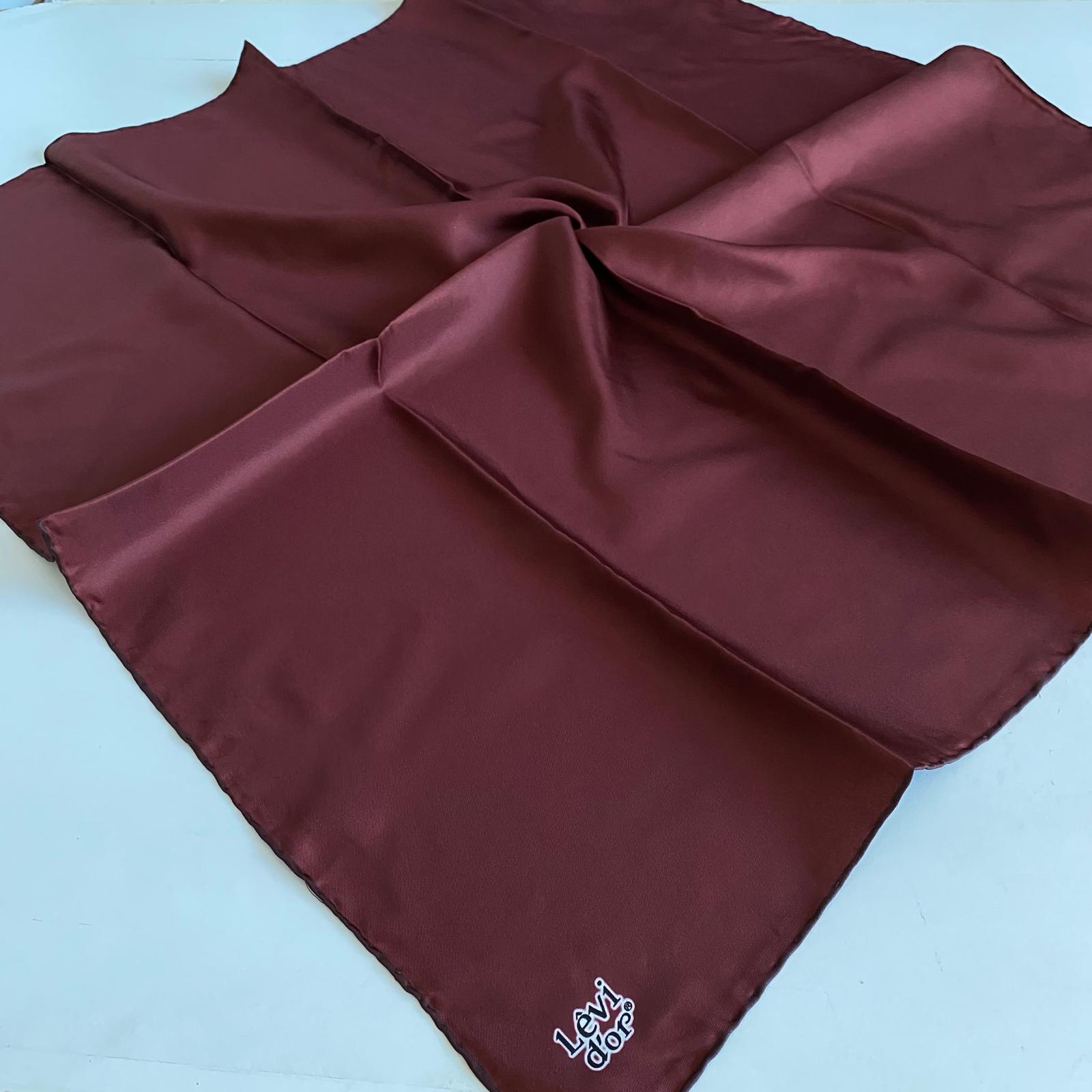 levidor-tivil-saf-ipek-esarp-50454-bor-9eaf61 Levidor Tivil Saf İpek Eşarp 50454 Bordo Düz Renk - Görsel 1