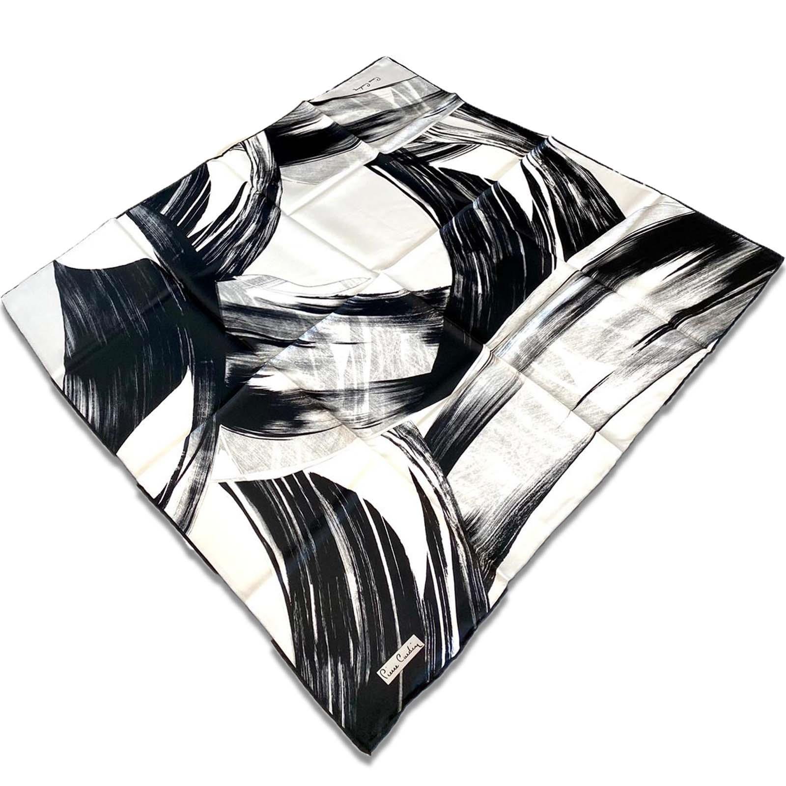 pierre-cardin-siyah-beyaz-karma-desenl-b7a6-1 Pierre Cardin Siyah - Beyaz Karma Desenli Tivil İpek Eşarp 8385438 - 917 - Görsel 1