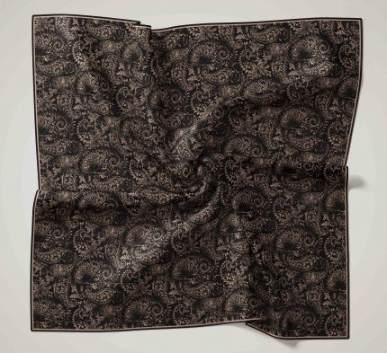 Silk Home Soft Eşarp 47056 Siyah-Koyu Vizon Karışık Desen