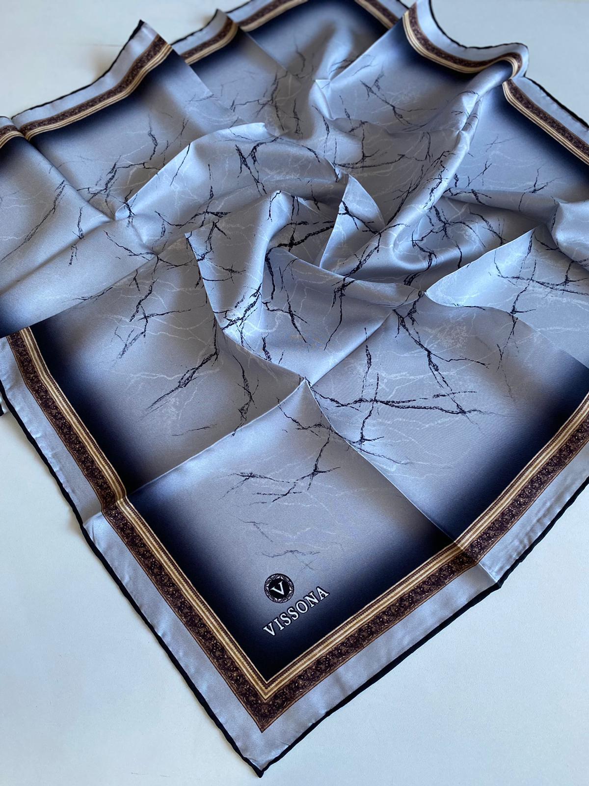 vissona-tivil-ipek-esarp-60307-0027-gr-13-4e2 Vissona Tivil İpek Eşarp 60307 - 0027 Gri Karışık Desen - Görsel 1