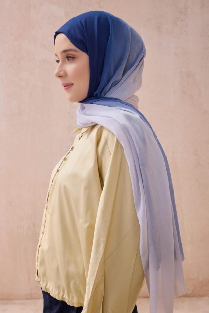 Belli Fresh Degrade Desen Şal 1013 Mavi Degrade Desen 49878